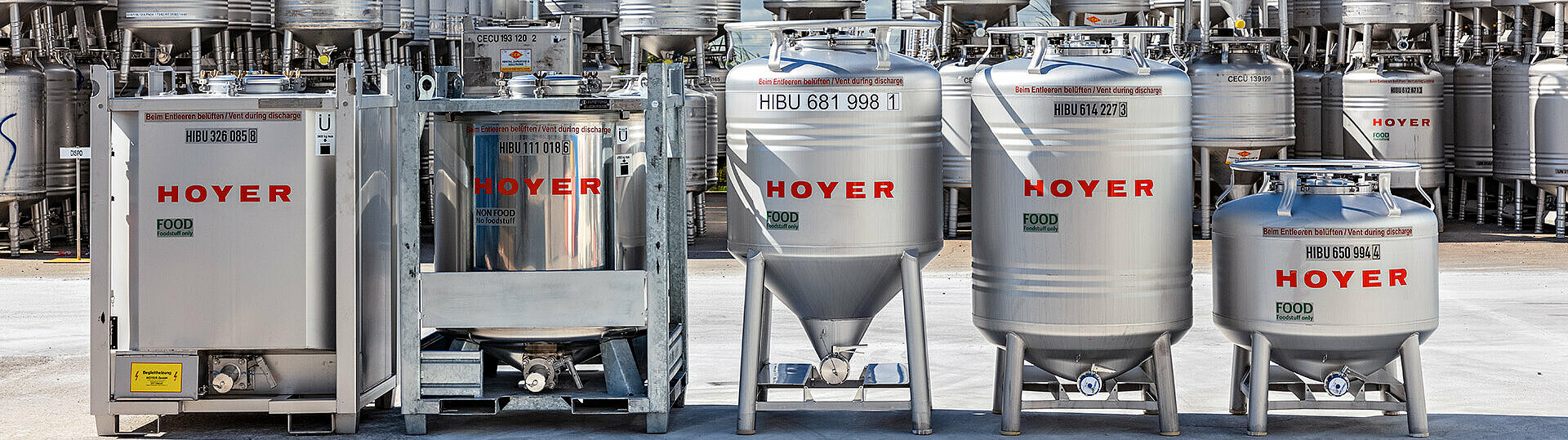 HOYER IBC several types in the depot