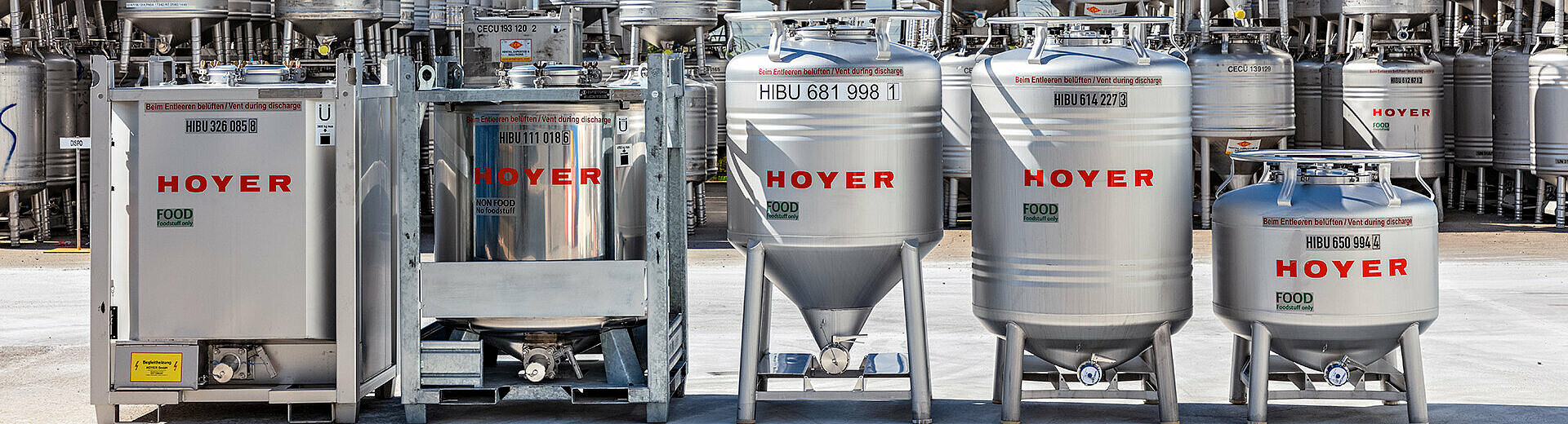 HOYER IBC several types in the depot