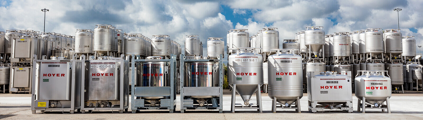 HOYER IBC several types in the depot