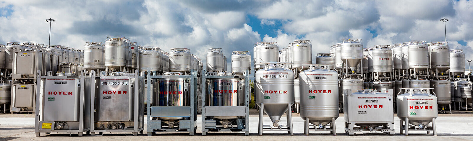 HOYER IBC several types in the depot