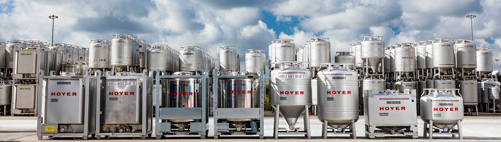 HOYER IBC several types in the depot
