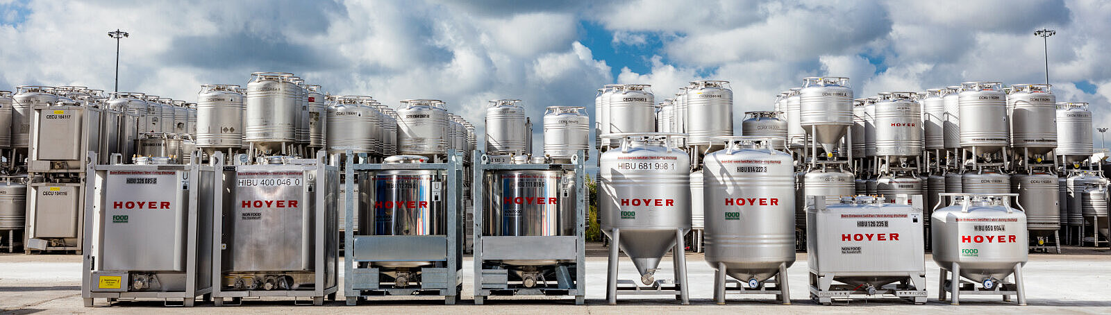 HOYER IBC several types in the depot